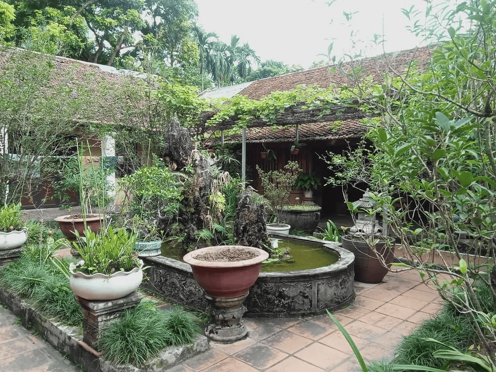 Cảnh quan b&ecirc;n trong ch&ugrave;a được b&agrave;i tr&iacute; xanh m&aacute;t với nhiều c&acirc;y cối (Nguồn: Theo Ch&acirc;n Phật)